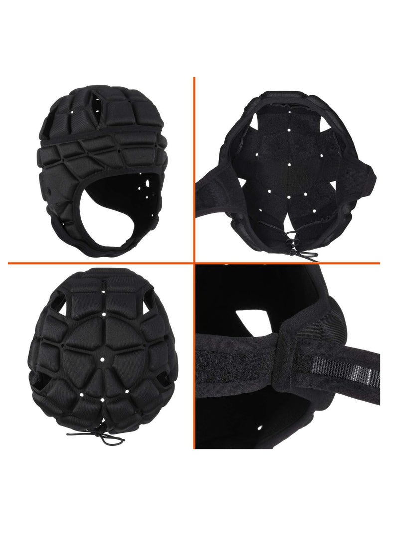Hihonor - Rugby Headguards, Soft Football Helmet 7v7 Rugby Helmet Soft Padded Headgear Rugby Helmet Headguard Autism Special Needs Head Protection for Adults Kids - Image 1