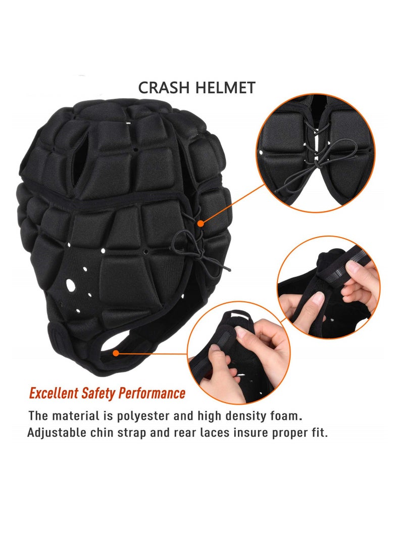 Hihonor - Rugby Headguards, Soft Football Helmet 7v7 Rugby Helmet Soft Padded Headgear Rugby Helmet Headguard Autism Special Needs Head Protection for Adults Kids - Image 1