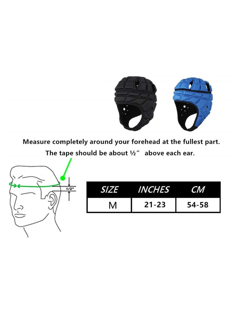 Hihonor - Rugby Headguards, Soft Football Helmet 7v7 Rugby Helmet Soft Padded Headgear Rugby Helmet Headguard Autism Special Needs Head Protection for Adults Kids - Image 1