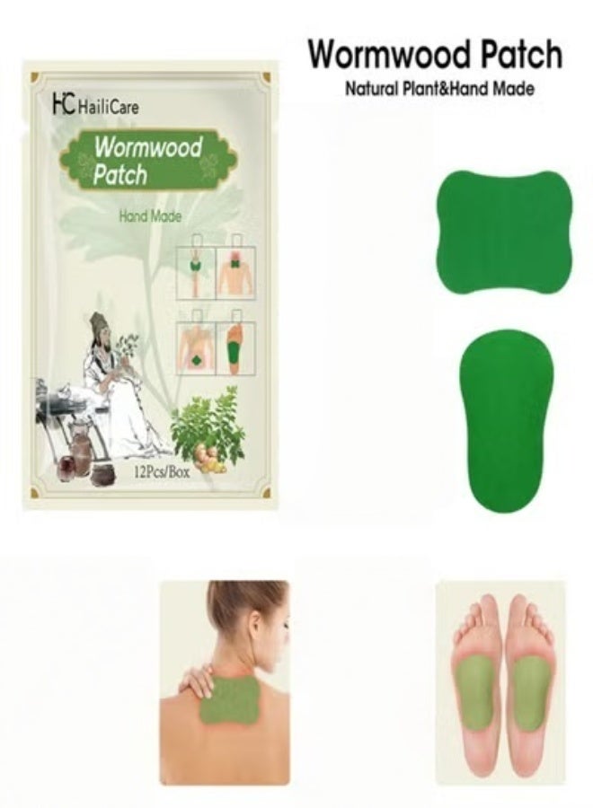 HailiCare 24-piece pack of joint and muscle patches, foot patches, shoulder and neck heat therapy patches, herbal patch combination pack for long-lasting relief of muscle and joint pain. - Image 1