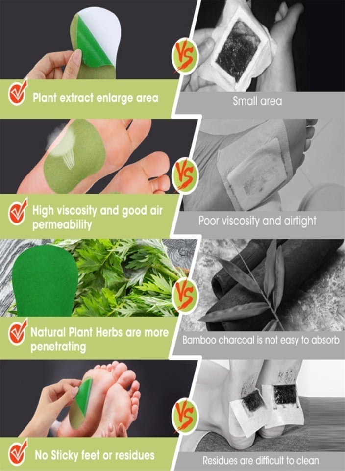 HailiCare 24-piece pack of joint and muscle patches, foot patches, shoulder and neck heat therapy patches, herbal patch combination pack for long-lasting relief of muscle and joint pain. - Image 3