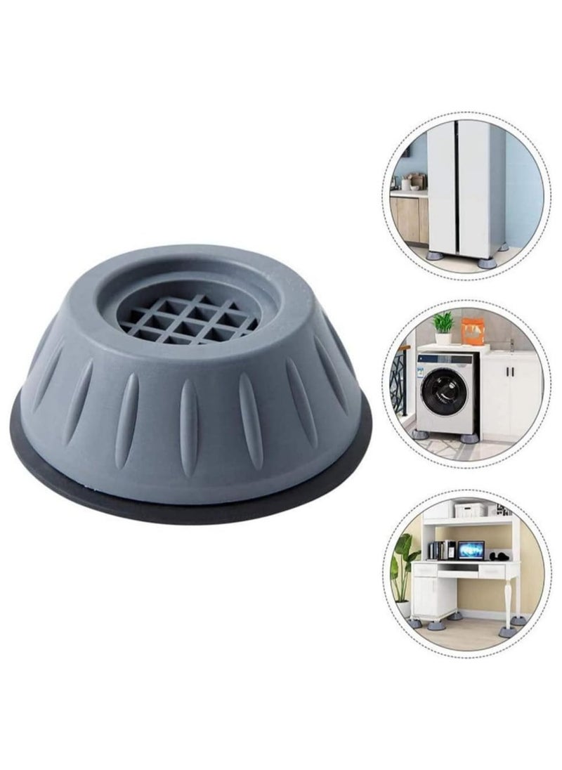 LIMITLESS 4Pcs Shock Absorbing Washing Machine Pads, Anti Vibration, Noise Reducing Support Anti Shock and Anti Slip Rubber Washing Machine Feet Pads Anti Walk Dryer Washer Vibration Pads (Grey)  - Image 3