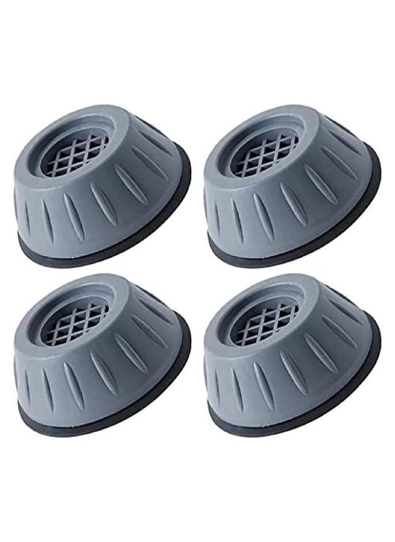 LIMITLESS 4Pcs Shock Absorbing Washing Machine Pads, Anti Vibration, Noise Reducing Support Anti Shock and Anti Slip Rubber Washing Machine Feet Pads Anti Walk Dryer Washer Vibration Pads (Grey)  - Image 1