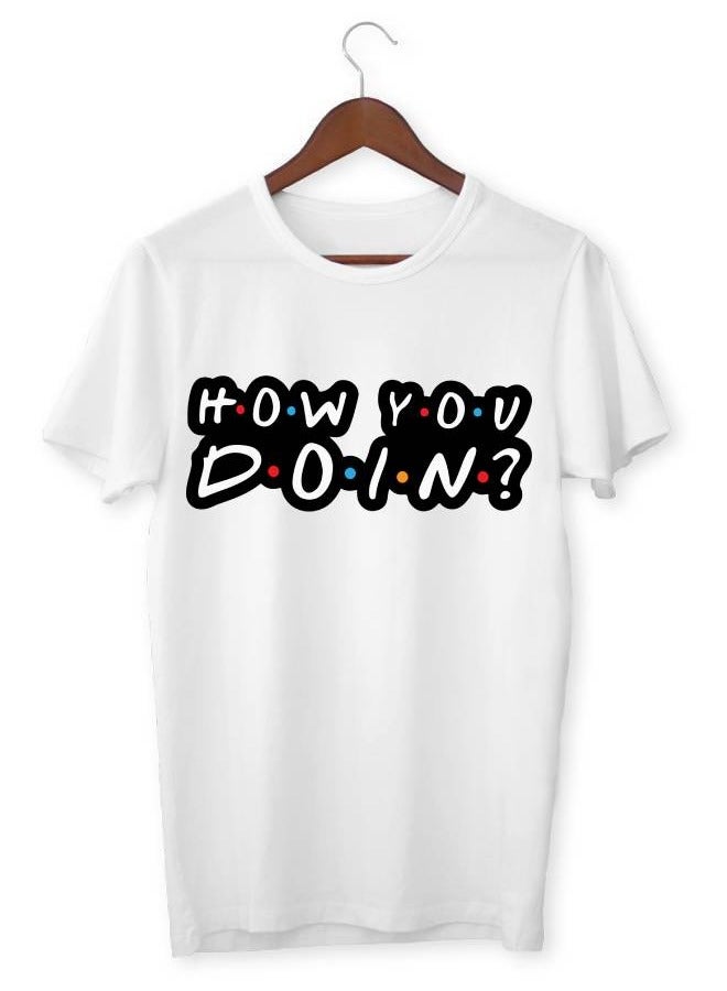LOUD UNIVERSE Men’s Soft T Shirt Printed How You Doing - Image 2