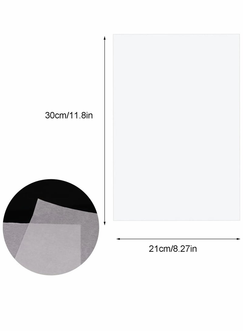 SYOSI 100 Sheets Tracing Paper, 8.5 x 11 inches Artists Tracing Paper White Trace Paper Translucent Clear Paper for Sketching Tracing Drawing Animation - Image 3