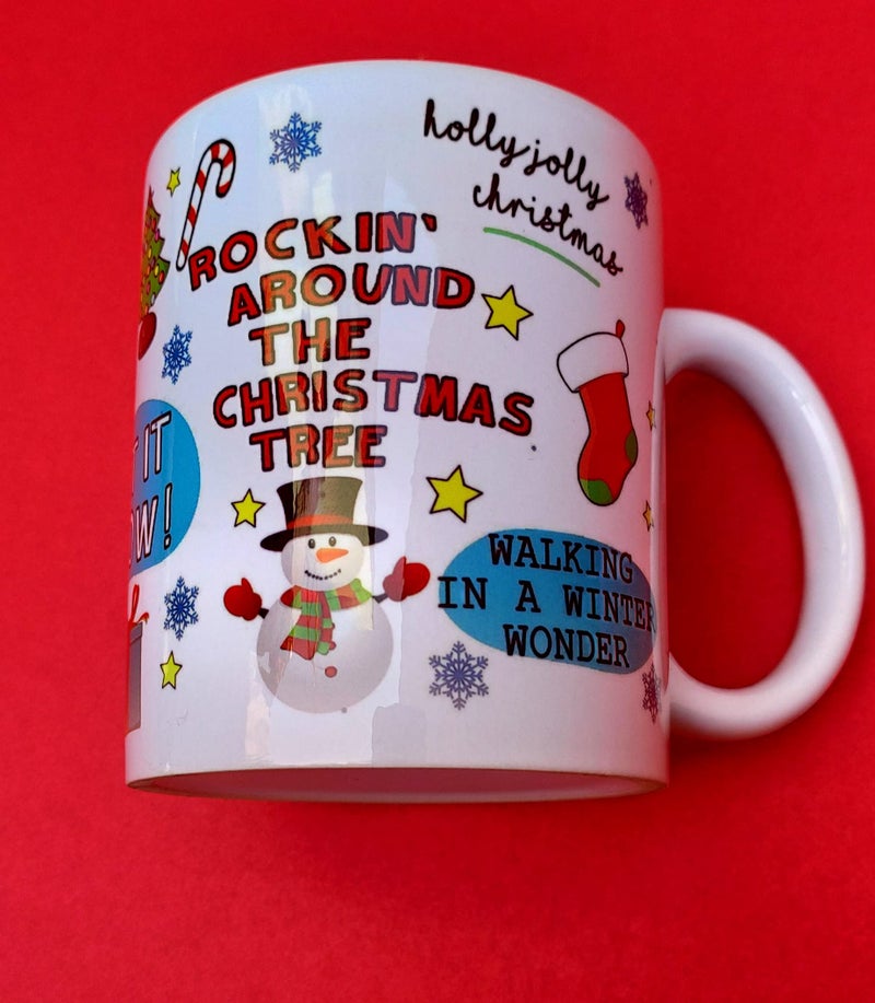DAYS Merry Christmas Theme Printed Ceramic Mug (White, 325ml) - Image 5
