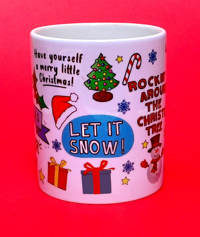 DAYS Merry Christmas Theme Printed Ceramic Mug (White, 325ml) - Image 3