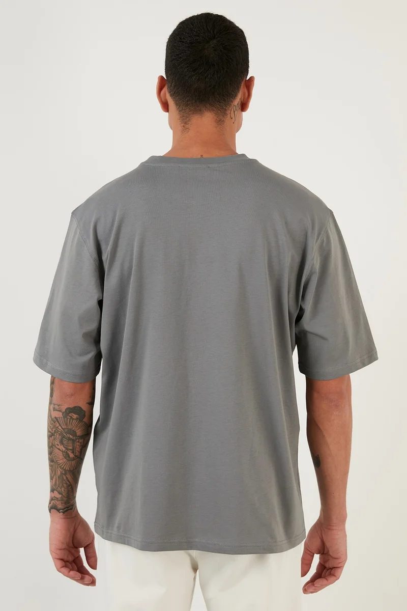 Buratti Cotton Oversize Crew Neck Basic T Shirt Men's T Shirt 5902365
