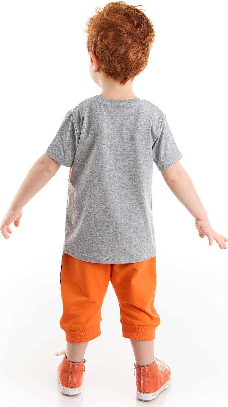 Denokids Roar Tiger Boy T-shirt Capri Shorts Set  - Image 5