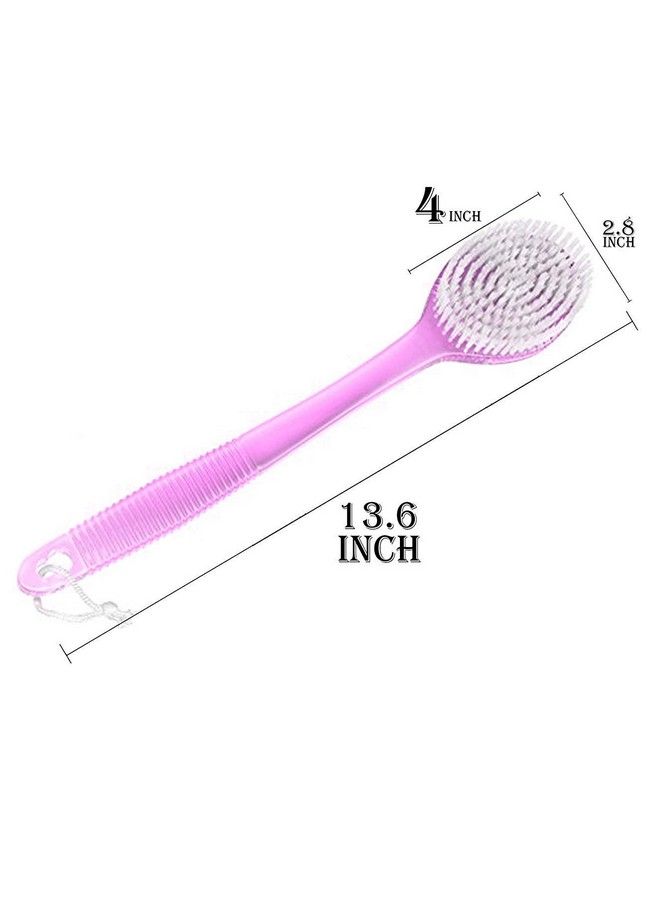 Fully Bath Brush Scrub Skin Shower Back Brush Rubbing Brush Long Handle Exfoliating Brushes Body Scrubber - Image 3