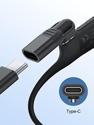 seynli [Twin Pack] USB C Adapter Charger Converter for Aftershokz Headphones Charger, Compatible with Shokz Aeropex, OpenRun, OpenRun Pro, OpenRun Mini, OpenComm 2/UC, for Aftershokz Charging Cable - Image 3