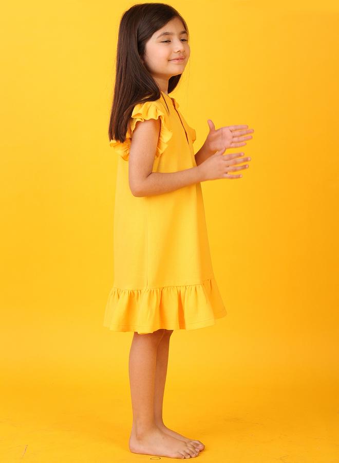 Anthrilo Ruffled Sleeve Dress - Image 1