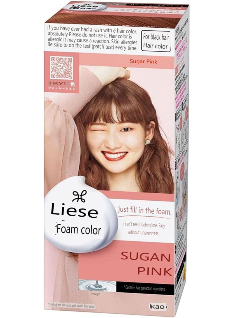 Liese Kao Bubble Hair Colour Prettia, Sugar Pink - Image 1