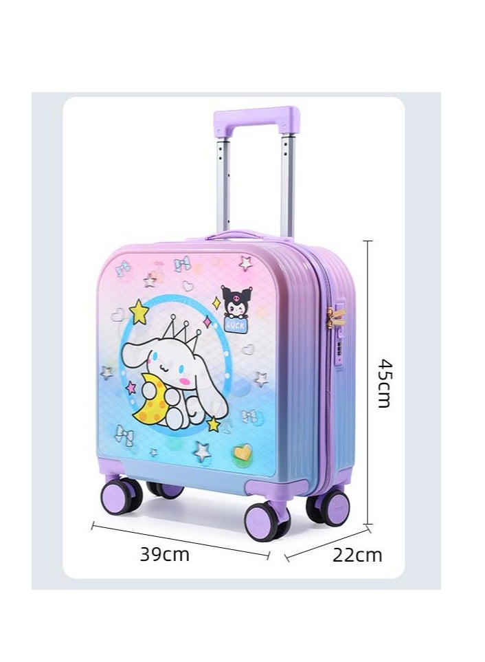 Golden Kids Luggage, 20 Inch Kids Lightweight 3D Trolley Bag, Suitcase with Cartoon Pattern, Travel Gift for Boys and Girls (Yellow) - Image 2