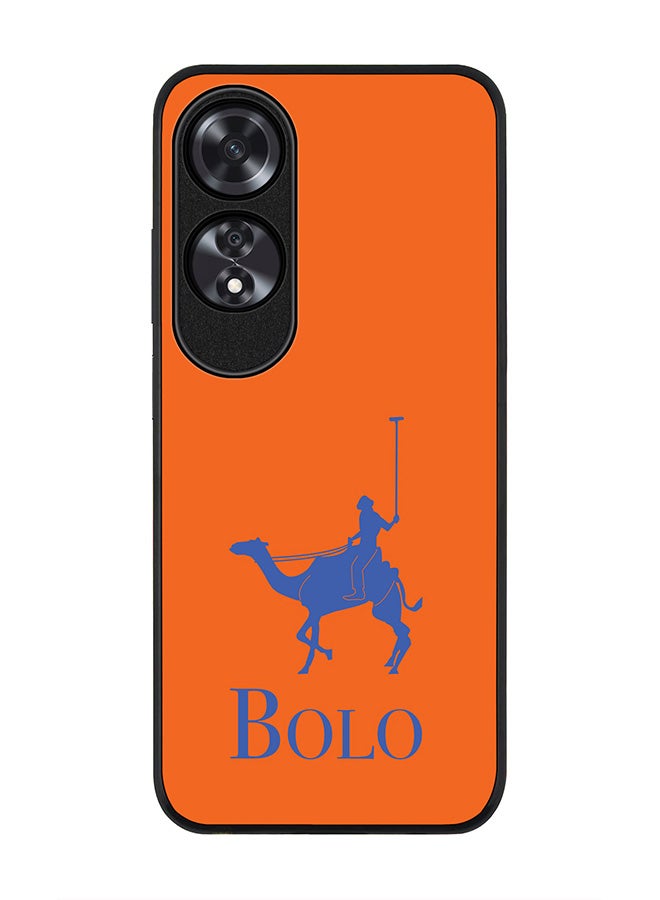 Stylizedd Rugged Black edge case for Oppo A60, Slim fit Soft Case Flexible Rubber Edges Anti Drop TPU Gel Thin Cover -  BOLO Orange - Image 1