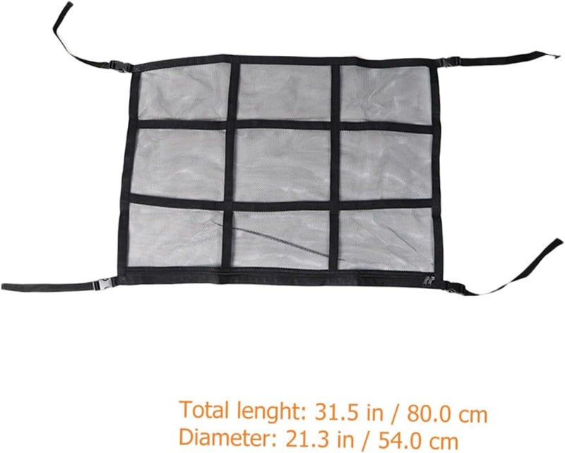 Updated modern design OUNONA Car Roof Storage Net Car Ceiling Storage Net Pocket Polyester Mesh Easy Access Lightweight - Image 2
