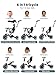 newyoo Tricycle for Toddlers 13 Toddler Bike Toddler Tricycle with Push Handle and Canopy Birthday Gift and Toys for Girl and Boy 6 in 1 Baby Trike Balance Bike TR009 White - Image 3