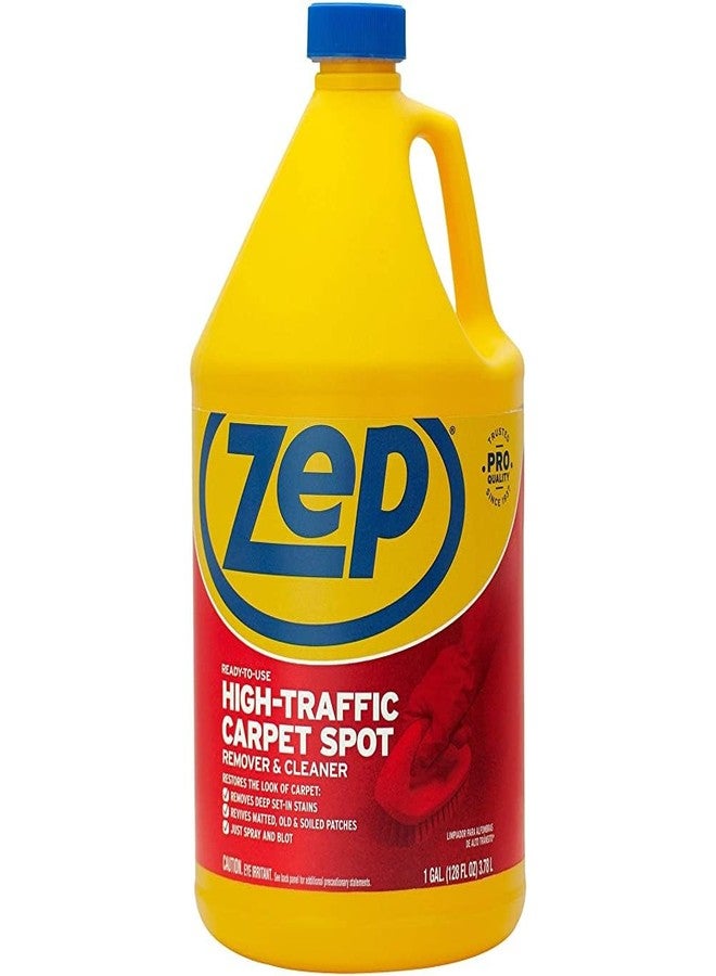 Zep High Traffic Carpet Cleaner - 1 Gallon - Penetrating Formula Removes Deep Stains. Make High-Traffic Areas Look New Again - Image 1