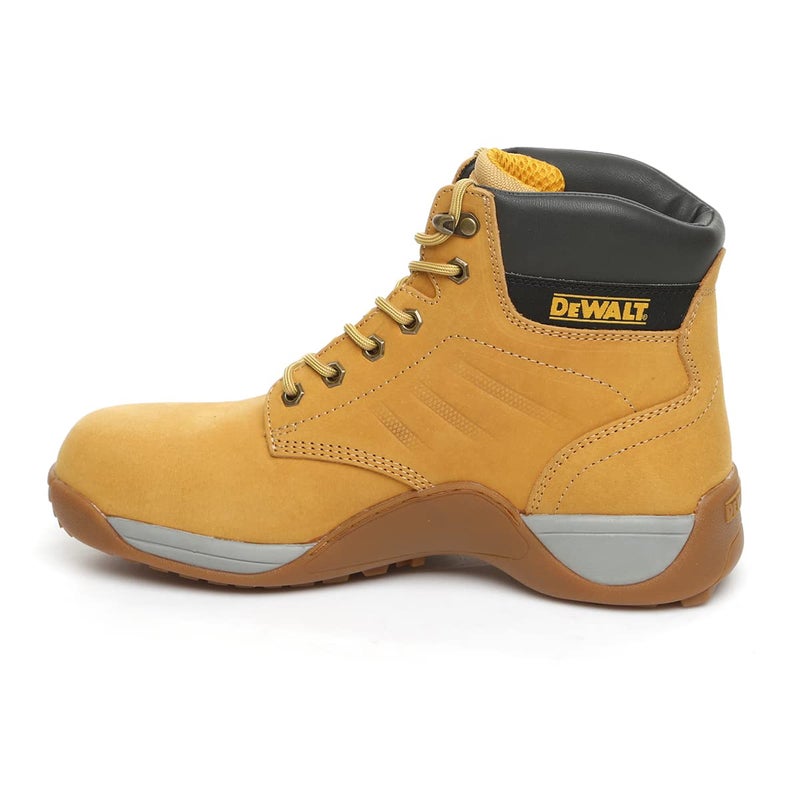 DEWALT Builder Mens Safety Work Lace Up SB Steel Toe Ankle Boots UK 12 Yellow - Image 2