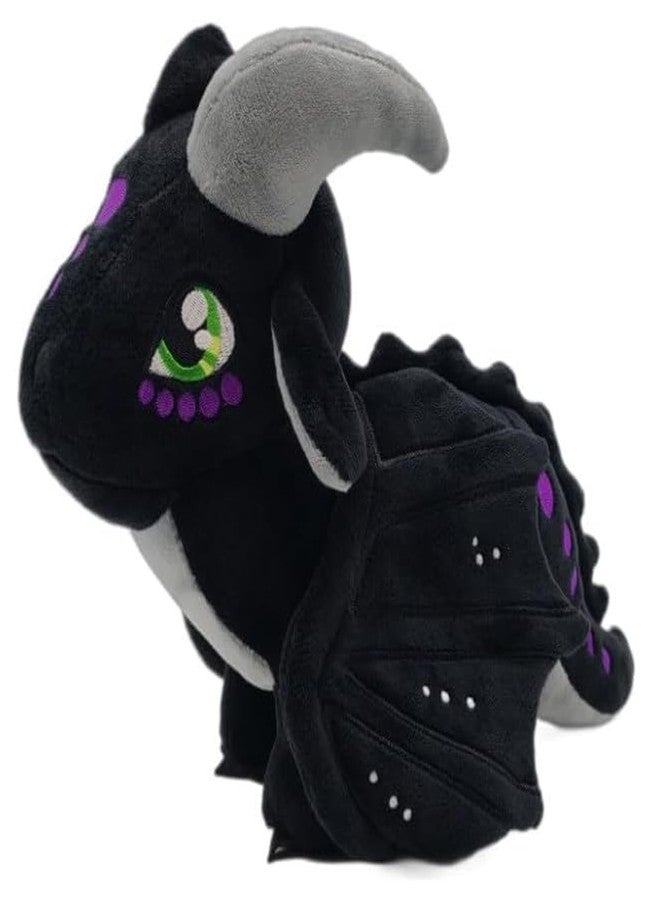 AngelGift Soft Plush Wings Dragon Figures Stuffed Animals Toy Pillow Doll, Pterosaur Flying Black Dragon Plushie Toys Best Birthday Christmas Anniversary Fiesta Party Festival Gifts for Adults Kids Baby Toys - Image 1