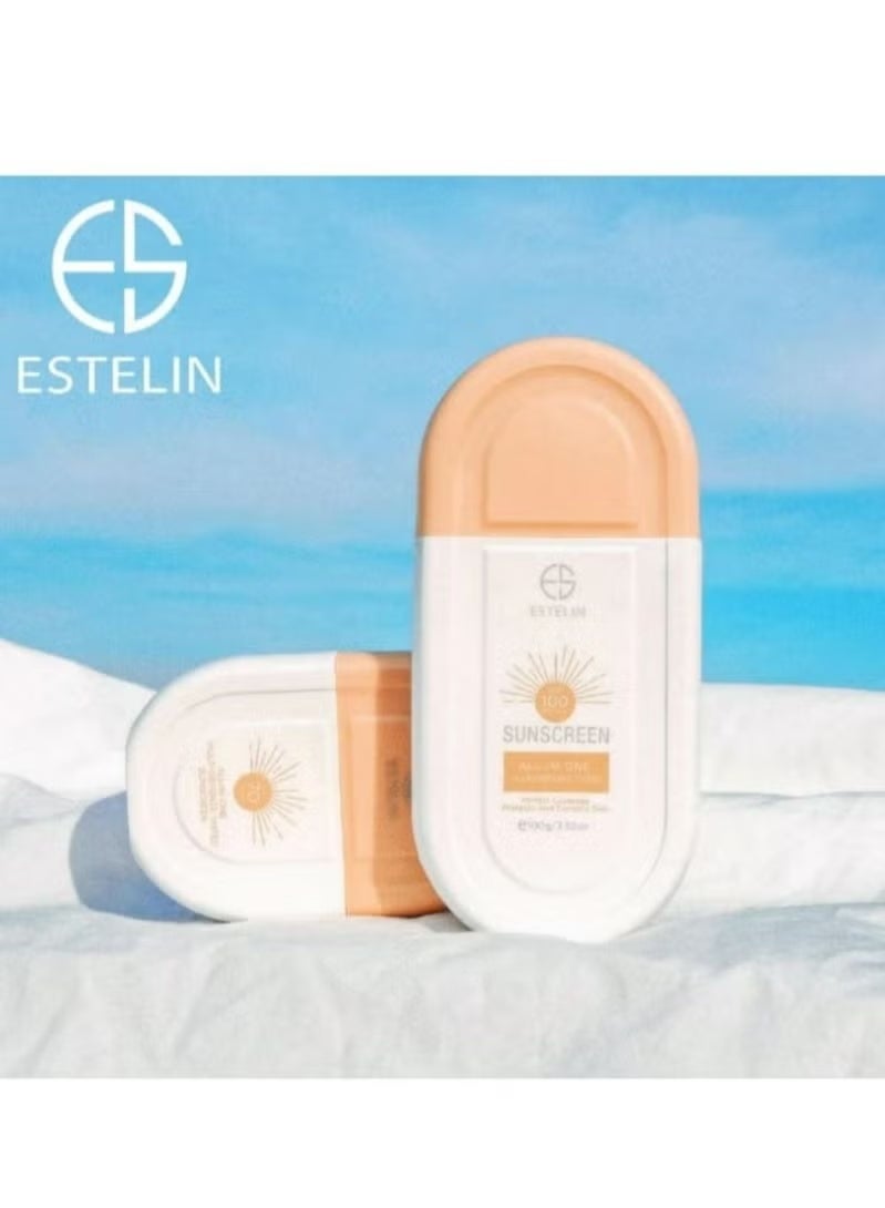 Estelin Multi Defense Tinted Sunscreen SPF 100 PA+++ - 100g - Image 1