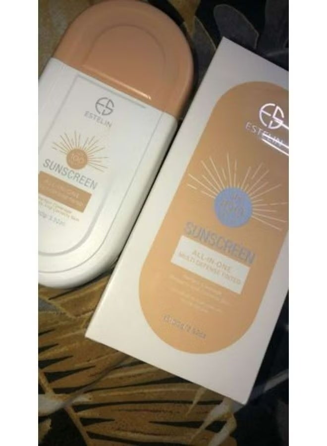 Estelin Multi Defense Tinted Sunscreen SPF 100 PA+++ - 100g - Image 2