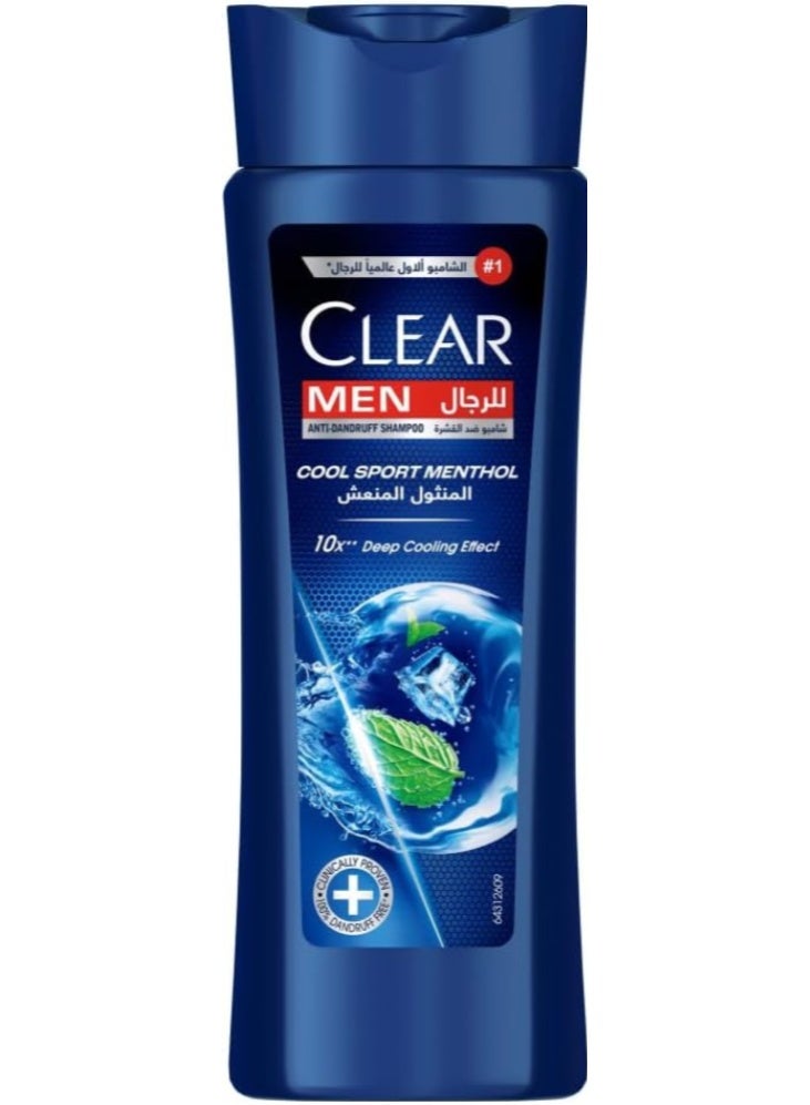 Clear Cool Sport Menthol Shampoo for men, anti-dandruff 190 ml - Image 1