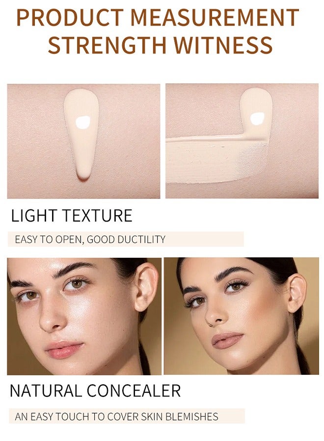 OCHEAL CC + Liquid Foundation, SPF50+ PA++++ Sunscreen, Colour Correcting Face Sunscreen And Foundation, Pre-Makeup Primer Moisturizing Skin Concealer, Ivory Color - Image 5