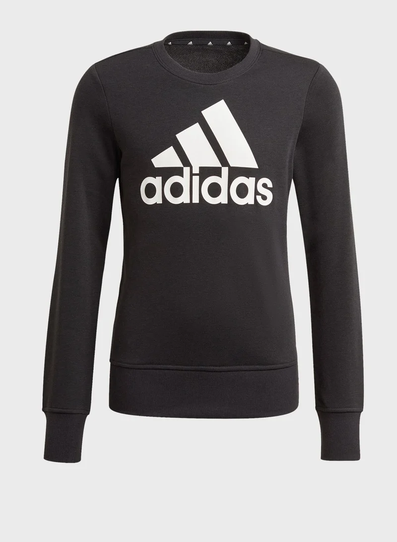 adidas سويت شيرت بشعار الماركة