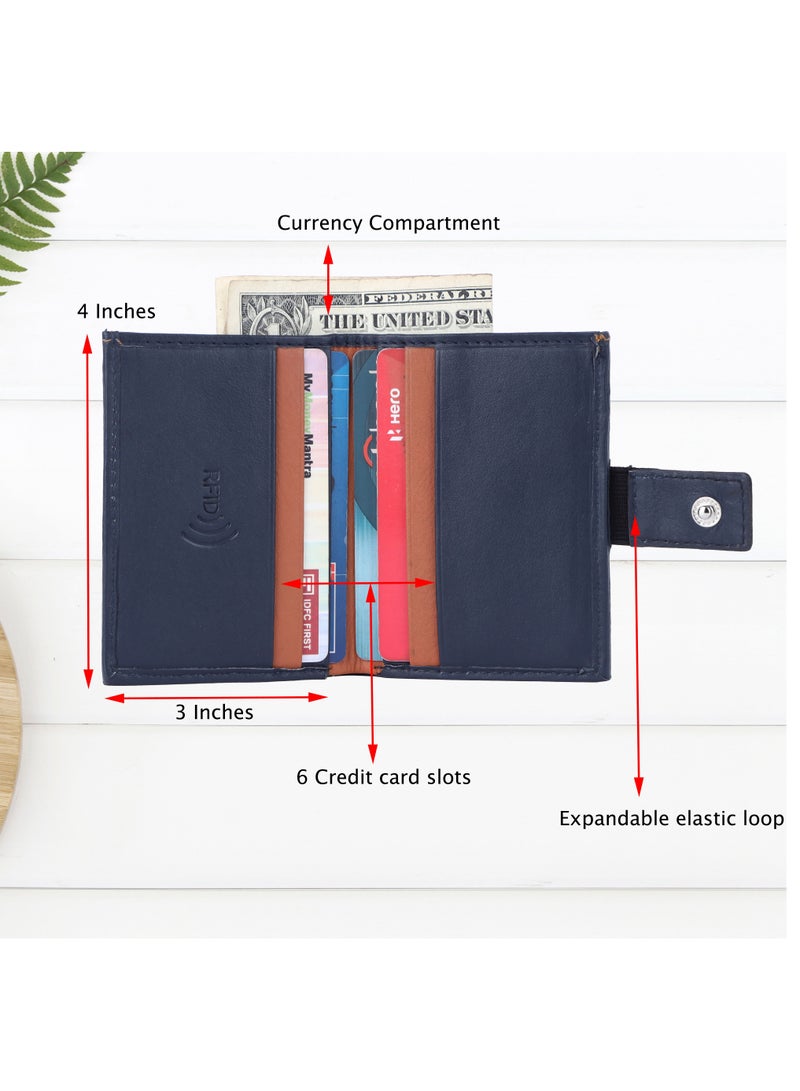 LAVERI LEATHER Laveri Genuine Leather Designer Card Holder Wallet With RFID Protection  - Image 2