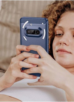 نيو Nothing Phone (3a) 5G 2025 غطاء حافظة واقية من السيليكون المصقول - أزرق داكن  - Image 5