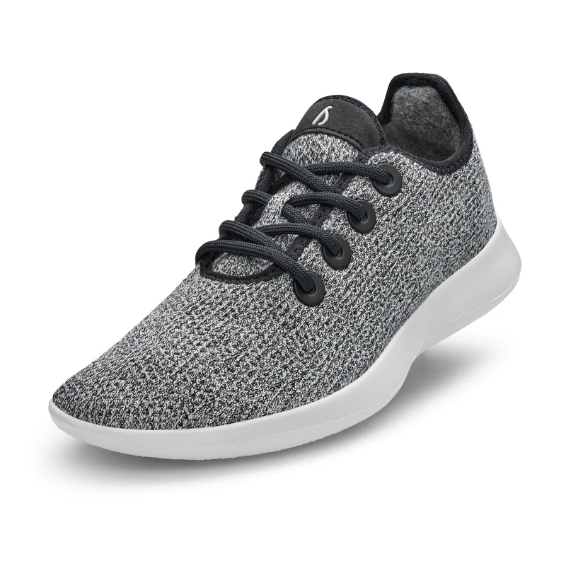 اول بيردز Women's Tree Runners - Blizzard/Natural Black (Blizzard Sole)