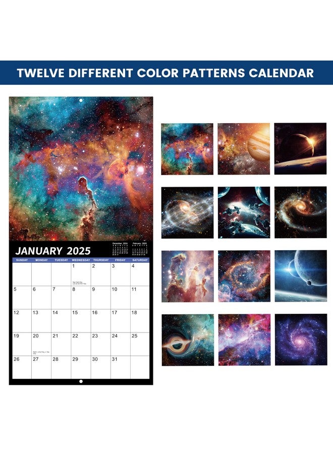Artfan 2025 Wall Calendar - 2025 Calendar, 12 Monthly Wall Calendar 2025, January 2025 - December 2025, 12" X 24" (Open), Unruled Blocks(1.2" X 1.7") Calendar 2025 With Thick Glossy Paper - Image 3