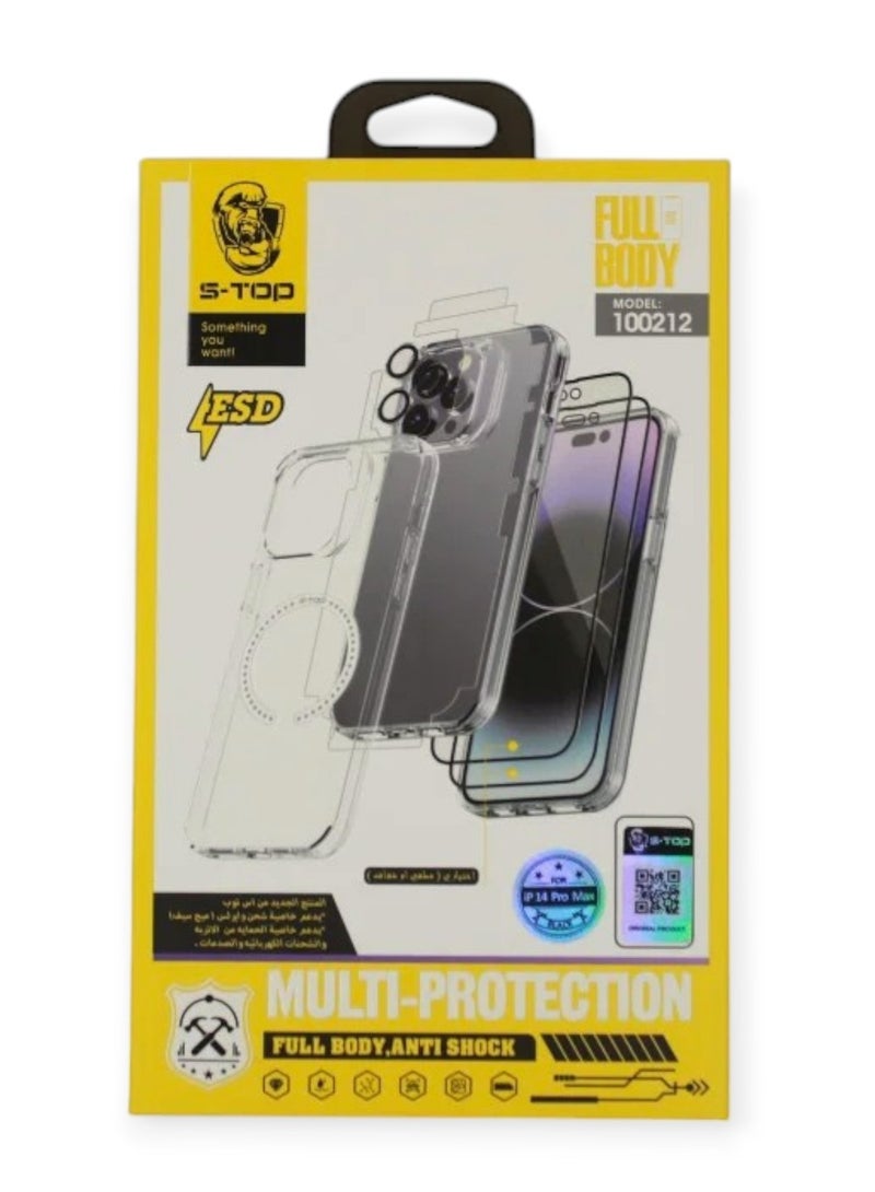 S-TOP Full Protection Package for iPhone 14 Pro Max Full Protection for Your Device Against Scratches and Drops (10 in 1) Original Package from S-TOP - Image 2