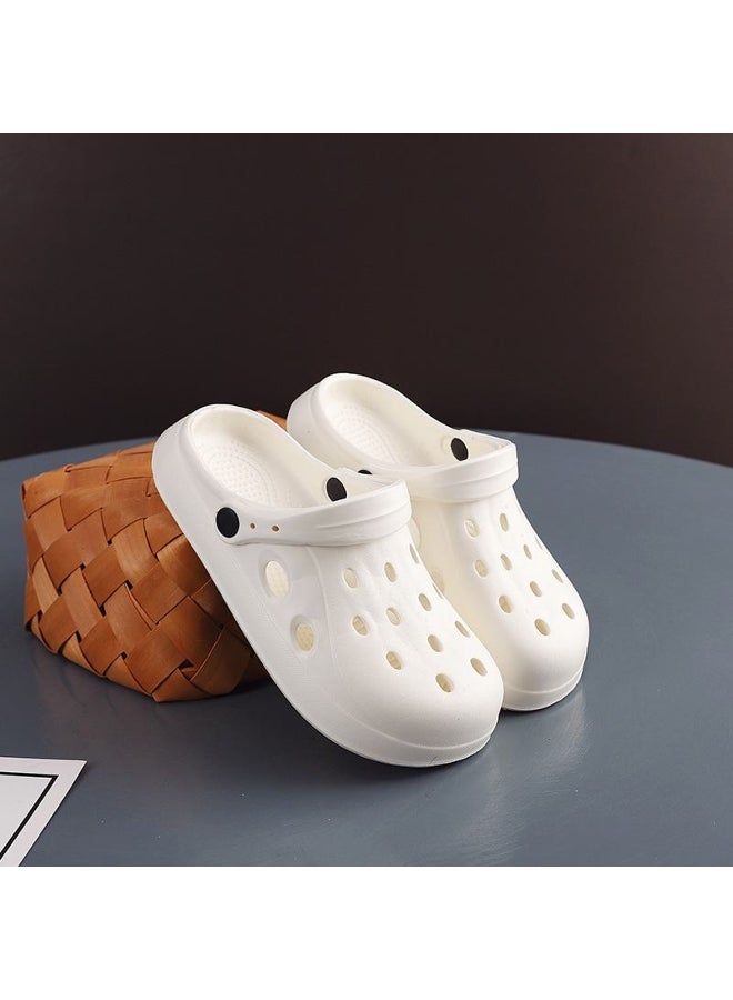 2024 Summer Women's/Men's Trendy Non-Slip Soft-Sole Closed-Toe Sandals for Outdoor Wear - Thick-Sole Beach Slippers