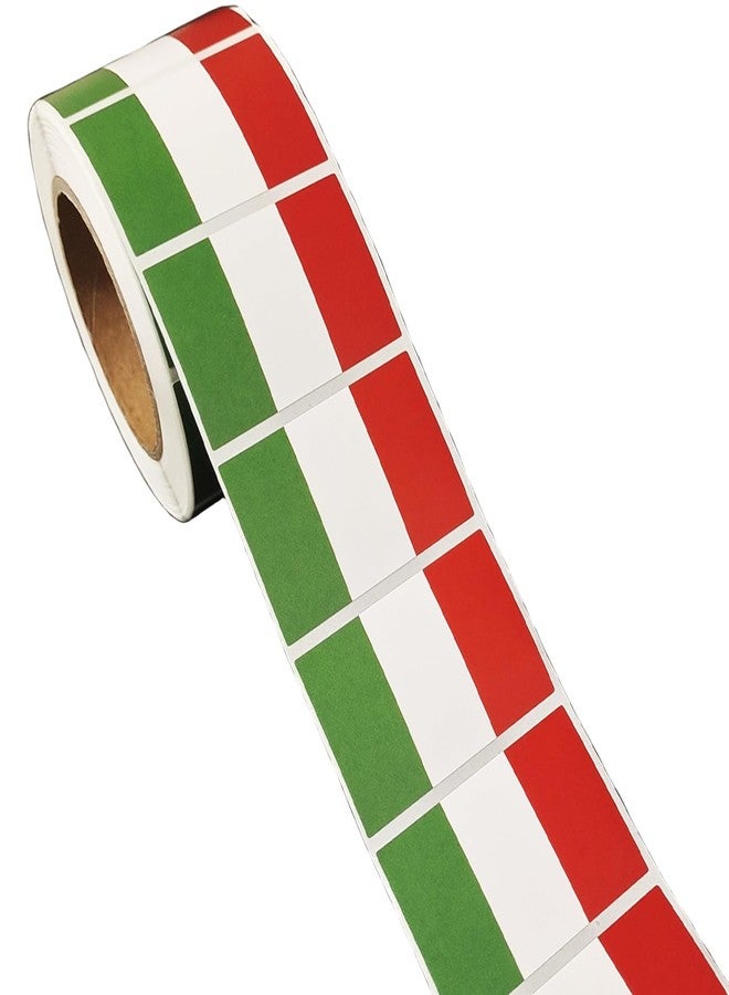 CupaPlay 500 PCS Italy Flag Stickers Carnival Birthday Theme National Day of Italy Italian Mexico Party Favors Containers Letter DIY Fruit Labels Decals Sticker - Image 1