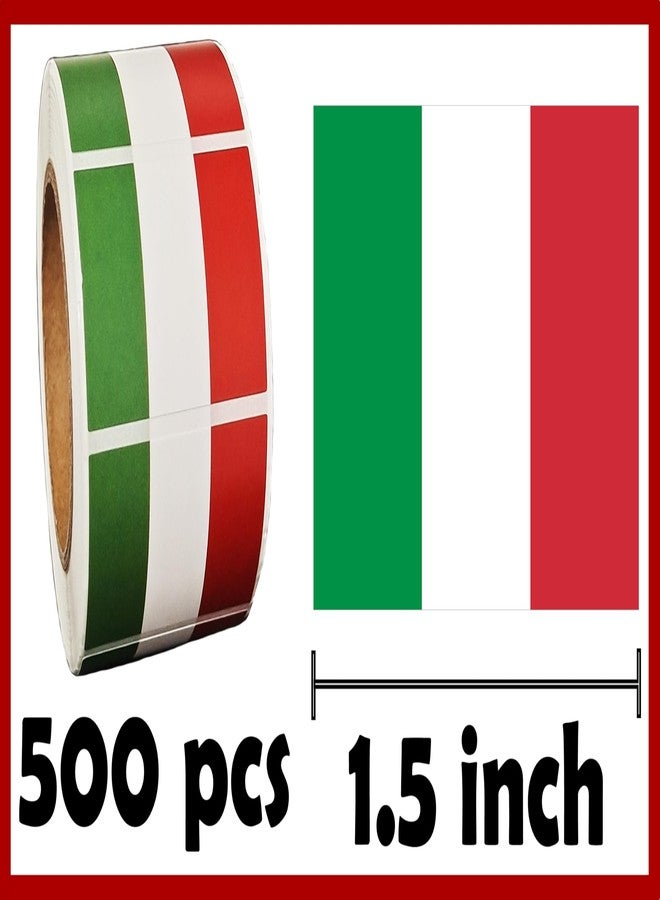 CupaPlay 500 PCS Italy Flag Stickers Carnival Birthday Theme National Day of Italy Italian Mexico Party Favors Containers Letter DIY Fruit Labels Decals Sticker - Image 2