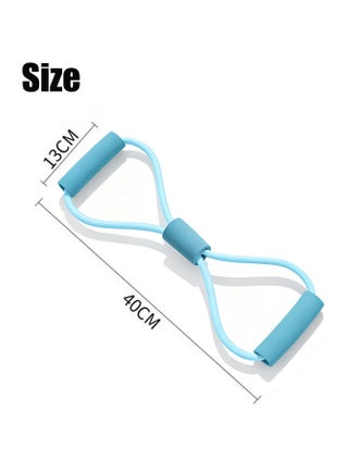 Figure 8 Resistance Band, Arm Back Shoulder Exercise Elastic Rope Stretch Fitness Band, Foot, Leg, Hand Stretcher, Arm Exerciser for Yoga Pilates Stretching Physical Therapy, Home Gym Workout - view 2