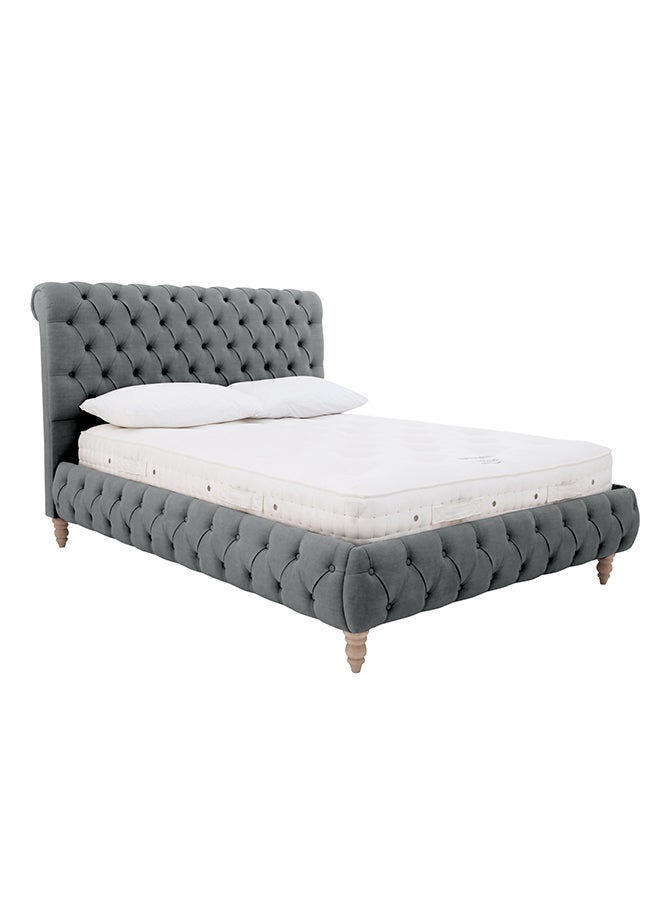 A to Z Furniture Orchard Chesterfield Bed 160x200cm Queen size Bed in Dark Grey Color