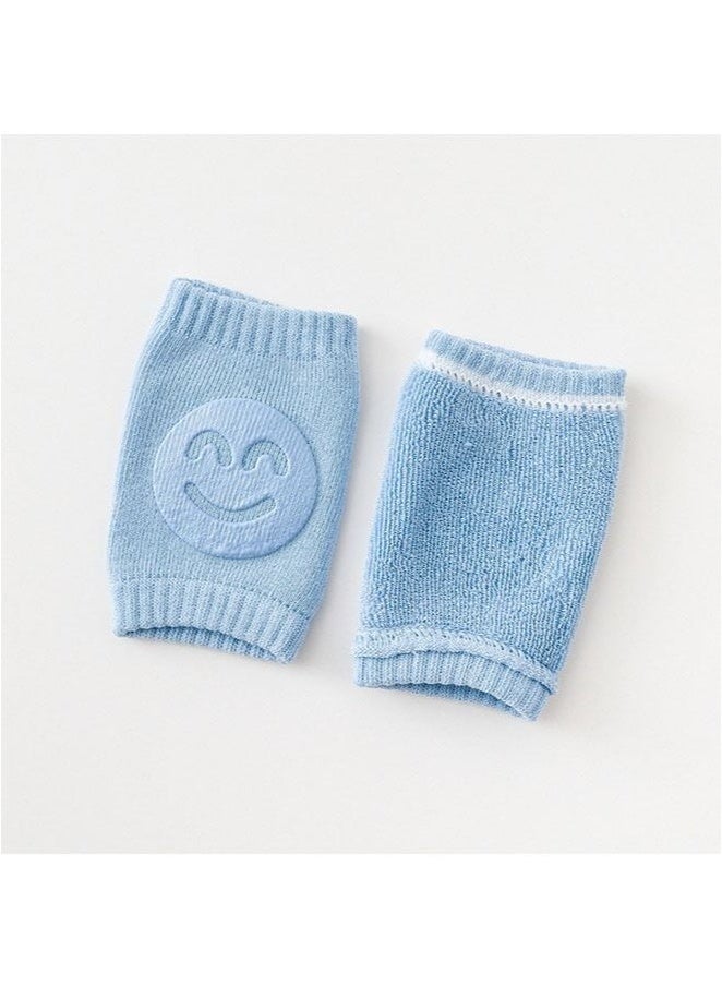 4 Pairs Baby Crawling Anti-Slip Knee Pads, Soft Comfortable Knee And Elbow Protective Pads, Protect Infants  Toddlers Knees(khaki  Blue PinkYellow) - Image 3