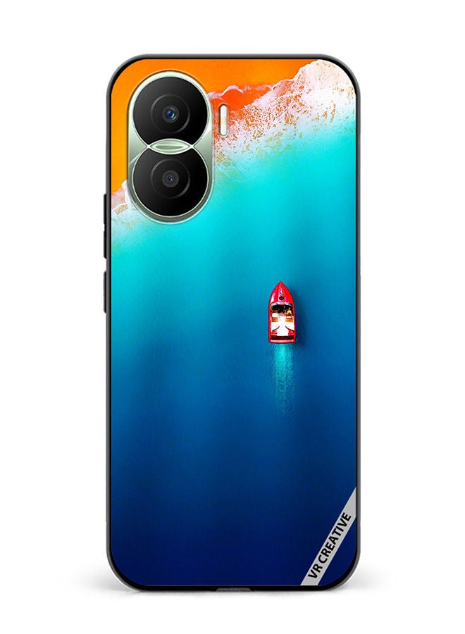 VR CREATIVE Protective Case Cover For Honor Play7T Pro Boat Design Multicolour - Image 1