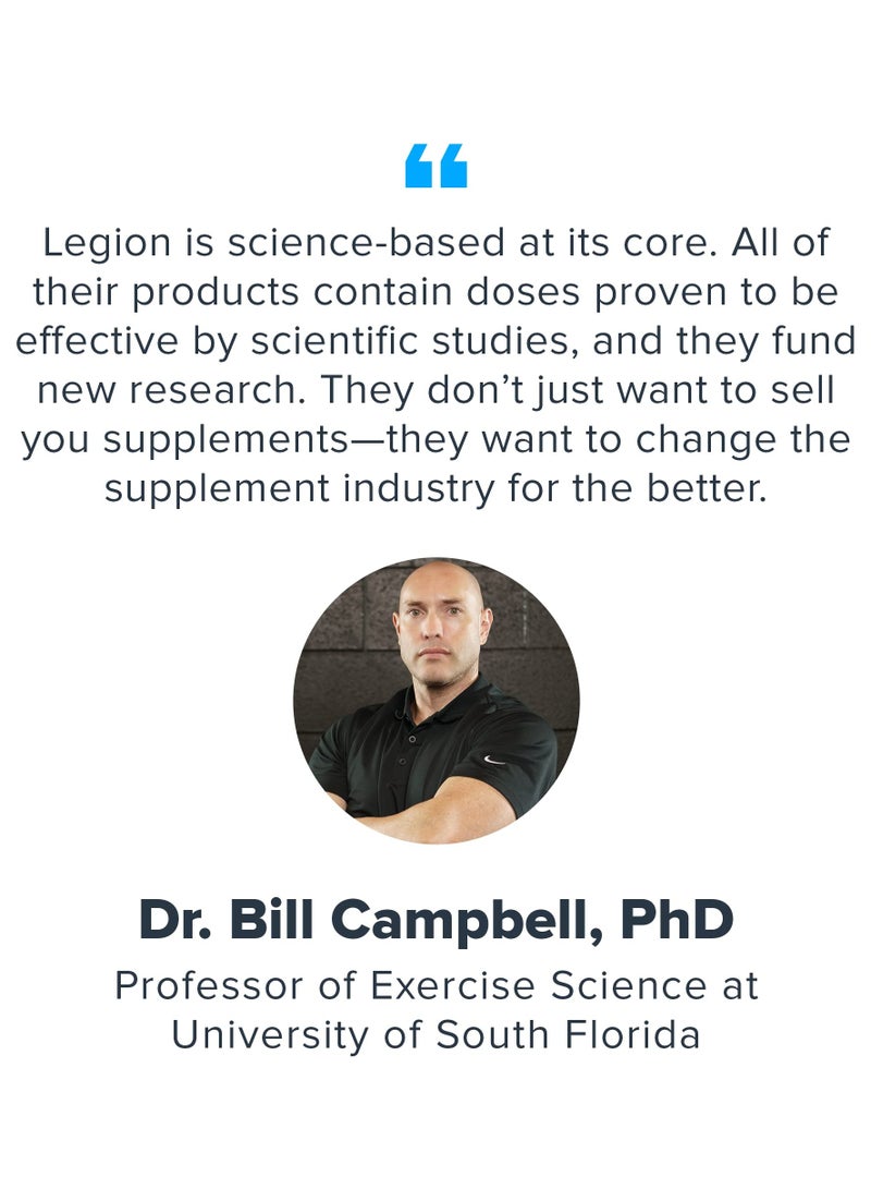 Legion Athletics Pulse Pre Workout Supplement - Green Apple Flavor Naturally Sweetened & Flavored, Increases energy & focus, Enhances strength & endurance, Reduces fatigue, 20 SERVINGS | DIETARY SUPPLEMENT | NET WT476 G/16.8 0Z/ 1.05 LBS - Image 5