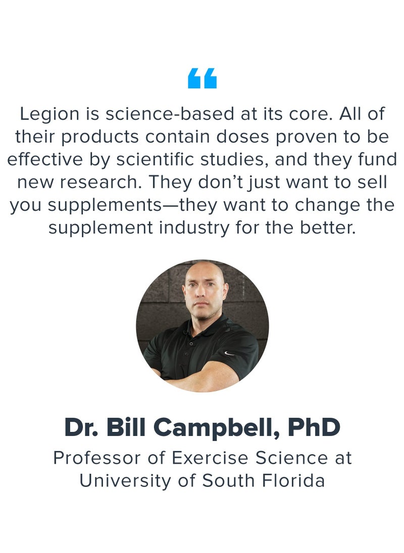 Legion Athletics - Pulse Pre Workout Drink,Boosts Strength Endurance & Focus, with 8g of Citrulline Malate, 3.6 g of Beta-Alanine, 20 Servings 476 g/1.05 Lbs- green Apple Flavor - Image 1