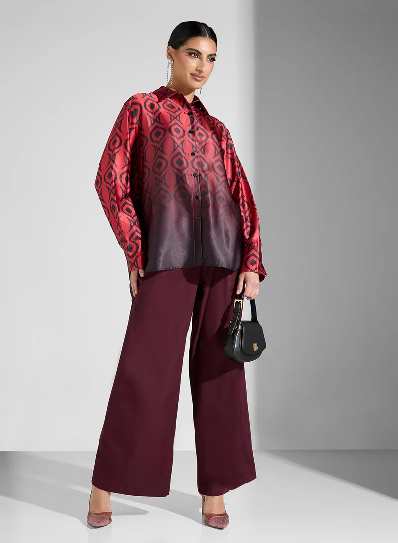 SINOIR WOVEN WOMEN SATIN SHIRT