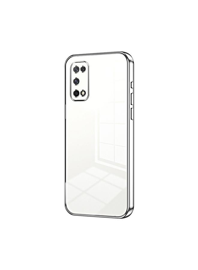 اس-توب جراب لهاتف OPPO K7x / Realme V5 5G جراب هاتف شفاف مطلي بفتحة دقيقة - Image 1