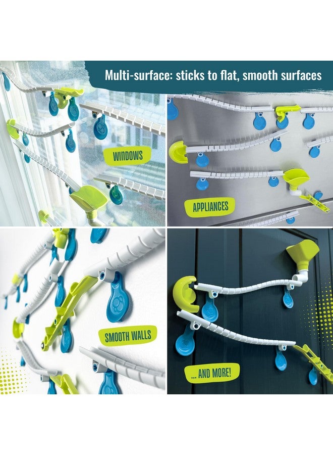 Thames & Kosmos Gecko Run Marble Run Starter Set by Thames & Kosmos, Toy of The Year Finalist - 63 Piece Vertical Marble Run, Flexible Tracks | Fast, No-Mess Setup, Residue-Free Nano-Adhesive Pads, Creative Play - Image 3