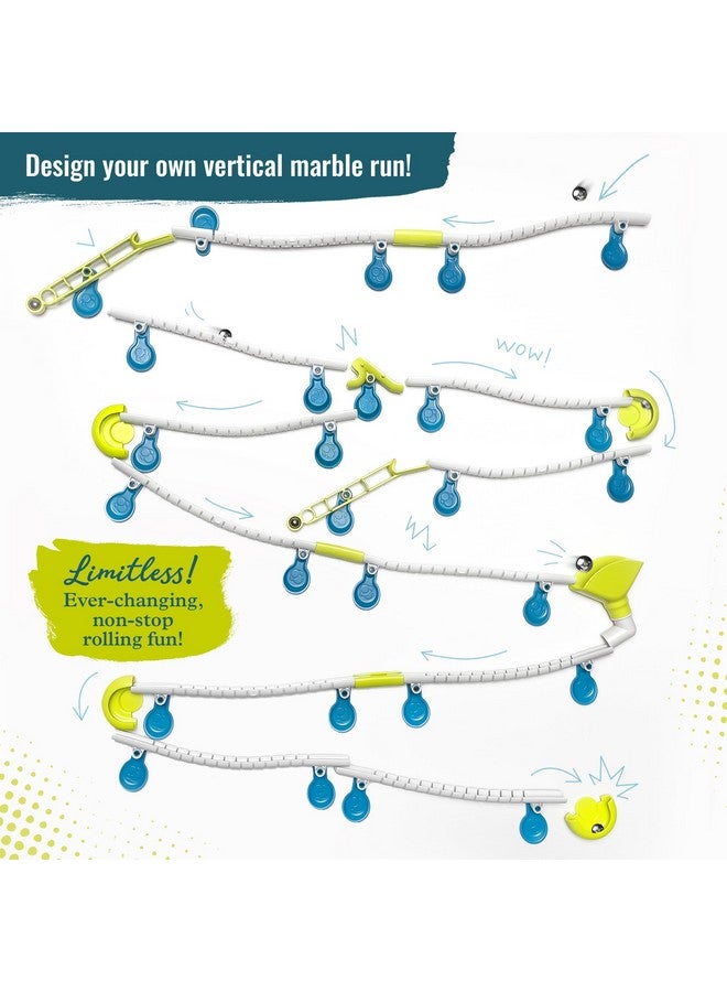 Thames & Kosmos Gecko Run Marble Run Starter Set by Thames & Kosmos, Toy of The Year Finalist - 63 Piece Vertical Marble Run, Flexible Tracks | Fast, No-Mess Setup, Residue-Free Nano-Adhesive Pads, Creative Play - Image 2