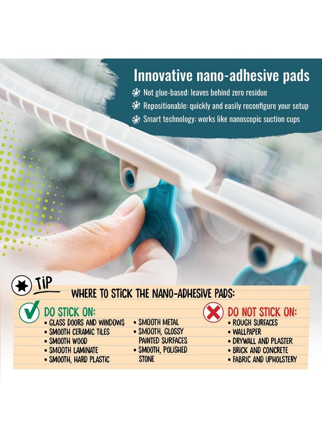 Thames & Kosmos Gecko Run Marble Run Starter Set by Thames & Kosmos, Toy of The Year Finalist - 63 Piece Vertical Marble Run, Flexible Tracks | Fast, No-Mess Setup, Residue-Free Nano-Adhesive Pads, Creative Play - Image 5