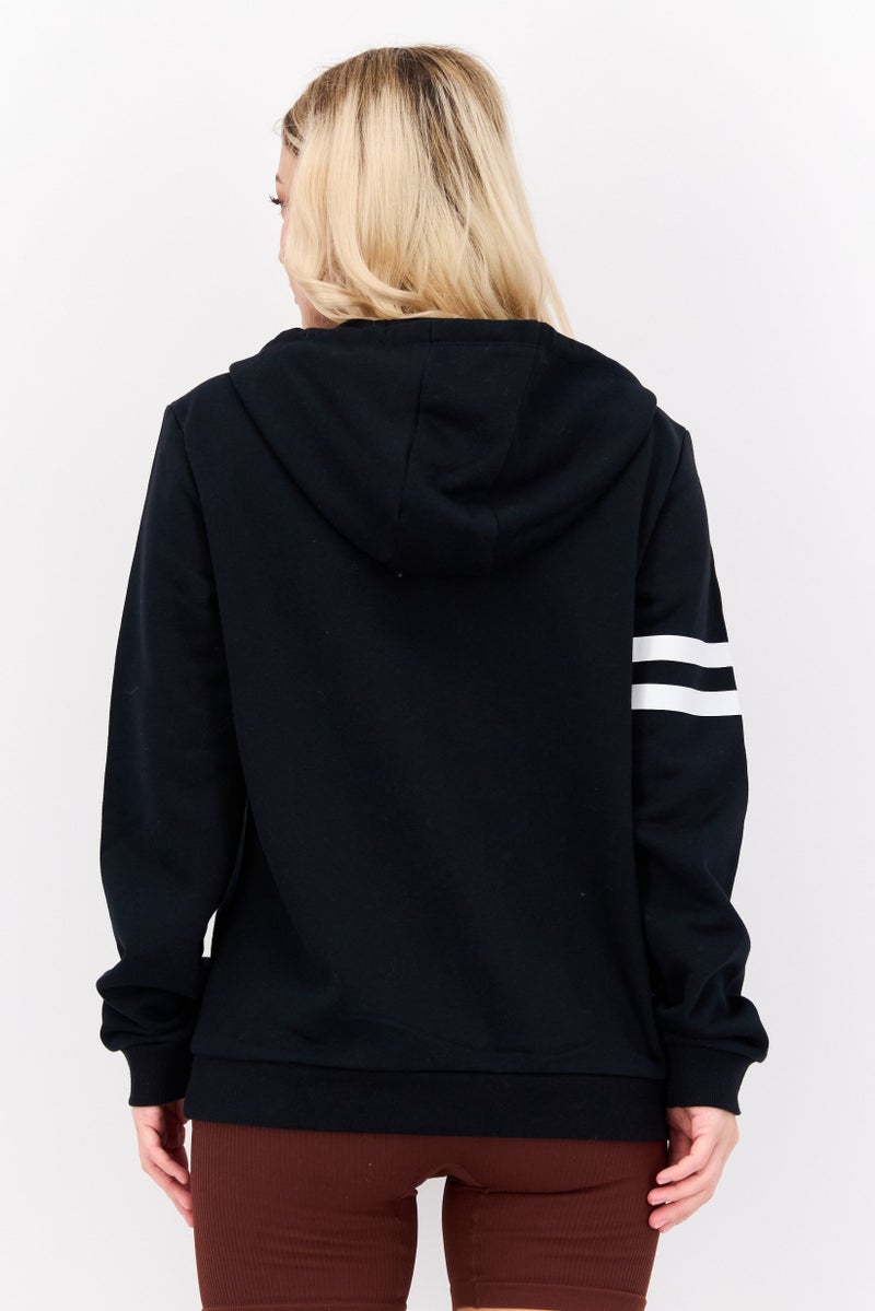 SKECHERS Women Sportwear Fit Graphic Long Sleeves Outdoor Hoodie, Black  - Image 3