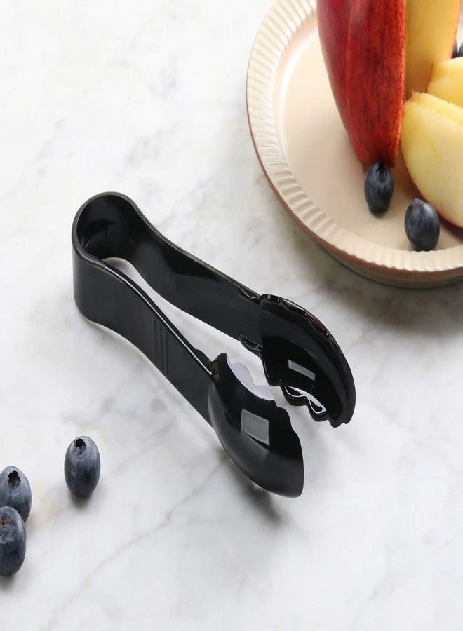 نيو ستار فود سيرفيس ملقط متعدد الاستخدامات من نيو ستار فود سيرفيس، رقم الموديل 35698، مصنوع من البلاستيك المقاوم للحرارة العالية، ذو حواف مسننة، 6 بوصات، أسود، طقم من 12 قطعة - Image 5